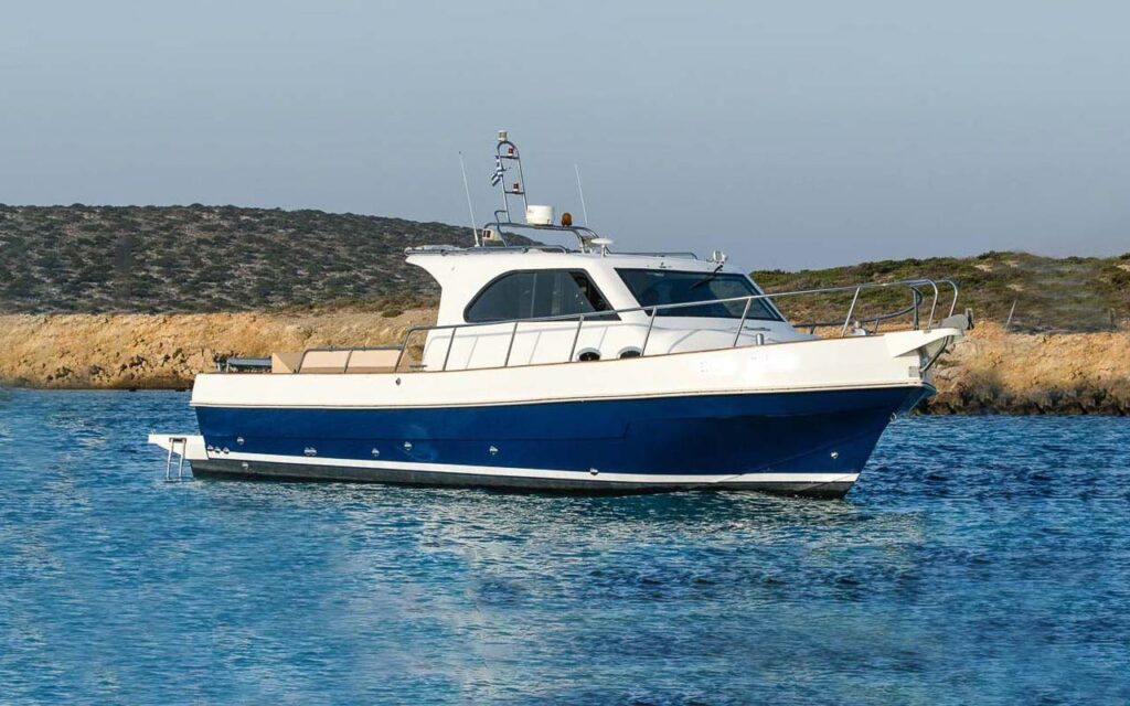 jetcraft 36 boat. Boats in Paros. Charter a Boat. Rent a boat