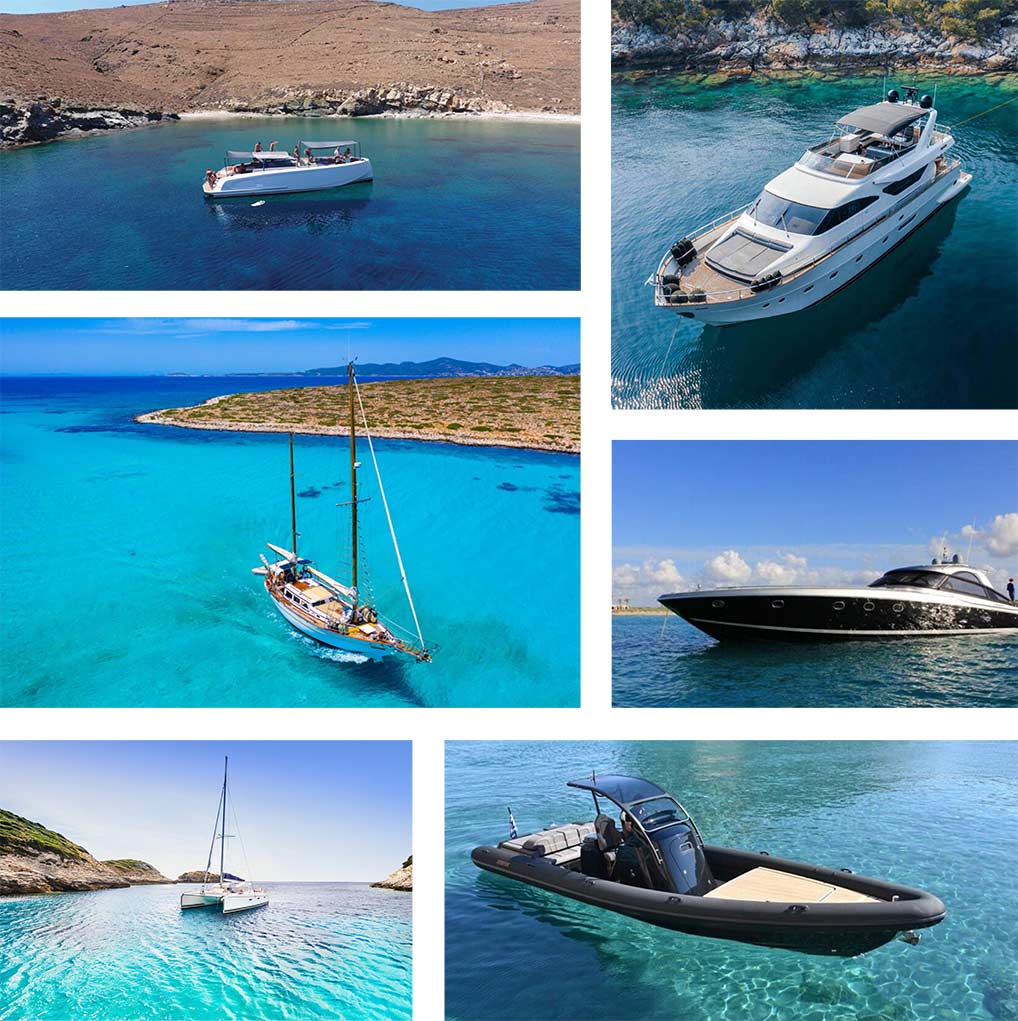 Boats in Paros. Charter a Boat