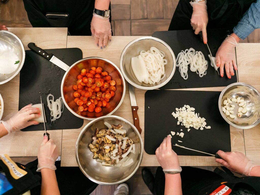 dîner grec cours de cuisine paros